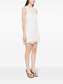 Vestido corto de encaje bordado de ermanno scervino