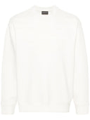 Emporio armani logo cotone felpa