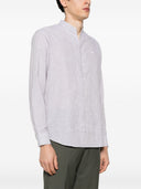 Emporio Armani Linen Blend Striped Shirt