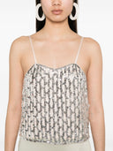 Top de malla de lentejuelas de Forte Forte