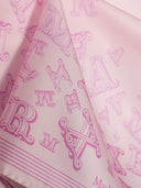Max Mara Allover Logo Silk Foulard