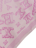 Max Mara Allover Logo Silk Foulard