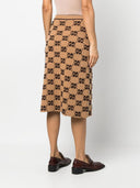 Gucci Cruise GG Supreme Wool Midi Skirt