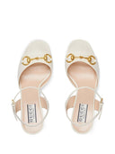 Gucci Cruise Horsebit Lether Heel Sandals