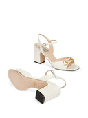 Gucci Cruise Horsebit Lether Heel Sandals