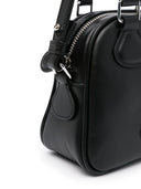 Courreges Pre Logo Leather Mini Bowling Bag