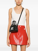 Courreges Pre Logo Leather Mini Bowling Bag