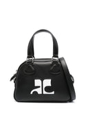 Courreges Pre Logo Leather Mini Bowling Bag