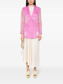Max Mara Pianoforte Silk Double Breasted Blazer Jacket