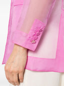 Max Mara Pianoforte Silk Double Breasted Blazer Jacket