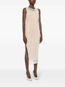 Sportmax Fashion Embroidered Silk Dress