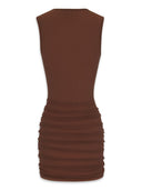 Saint Laurent Stretch Tule Short Dress