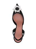 Amina Muaddi Begum Sling 70 Satin Pumps