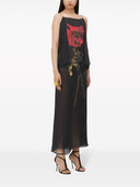 Alexander Mc Queen Printed Chiffon Evening Dress