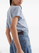 Brunello Cucinelli High Waisted Cotton Jeans