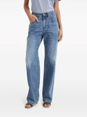 Brunello Cucinelli High Waisted Cotton Jeans