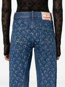Marine Serre Moon Print Denim Jeans