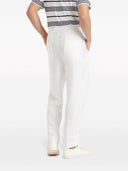 Brunello Cucinelli Linen Trousers With Drawstring