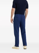 Brunello Cucinelli Linen And Cotton Blend Leisure Trousers