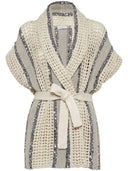 Brunello Cucinelli Dazzling Stripe Cardigan