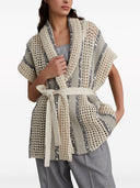 Brunello Cucinelli Dazzling Stripe Cardigan