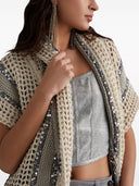 Brunello Cucinelli Dazzling Stripe Cardigan