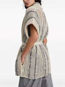 Brunello Cucinelli Dazzling Stripe Cardigan