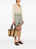 Max Mara Canvas Small Cabas Tote
