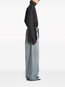 Balenciaga Wide Leg Denim Jeans