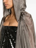 Rick Owens Silk Hooded Coat