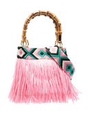 La Milanesa Caipirinha Small Bamboo Top Handle Bag
