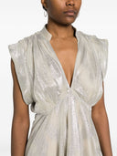 Iro Laminated Effect Shor Dress