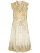 Vestido midi de impresión floral de Zimmermann