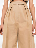 Max Mara Wide Leg Cotton Trousers