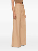 Max Mara Wide Leg Cotton Trousers