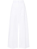 Sport Max Wide Leg Cotton Trousers