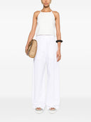 Sport Max Wide Leg Cotton Trousers