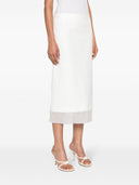 Sportmax Fashion Silk Midi Skirt