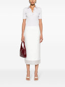 Sportmax Fashion Silk Midi Skirt