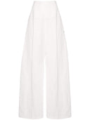 Sportmax Fashion Leinen und Baumwollmischhosen