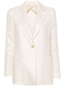 Max Mara Linen Single Breasted Blazer Jacket
