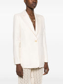 Max Mara Linen Single Breasted Blazer Jacket