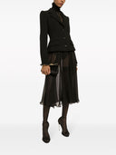 Dolce & Gabbana Pleated Silk Skirt