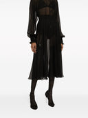 Dolce & Gabbana Pleated Silk Skirt