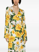 Dolce & Gabbana 꽃 프린트 미디 드레스