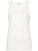 Top de algodón del logotipo de Moncler
