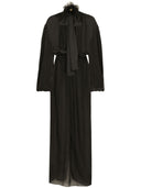Dolce & Gabbana Dotted Silk Long Dress