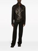 Dolce & Gabbana Leather Zipped Jacket