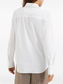 Camicia popeline di cotone di brunello cucinelli