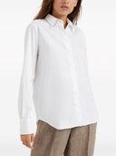 Camicia popeline di cotone di brunello cucinelli